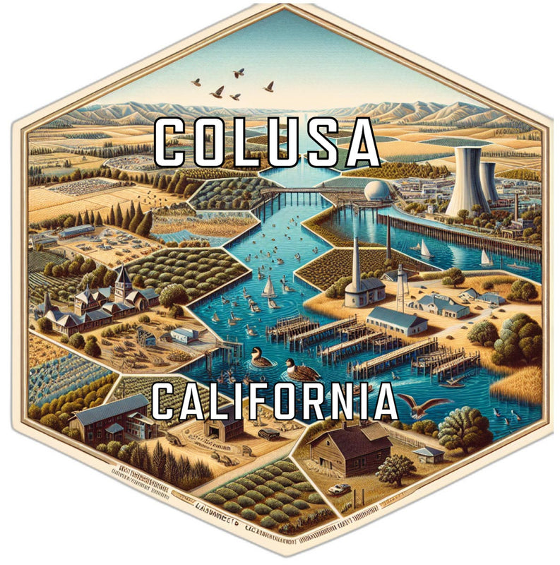Colusa California Travel Destination Souvenir Vinyl Decal Sticker 6-Inch
