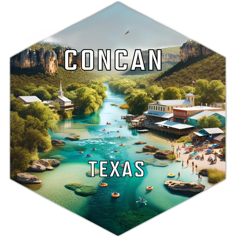 Concan Texas Travel Destination Souvenir Vinyl Decal Sticker 2-Inch