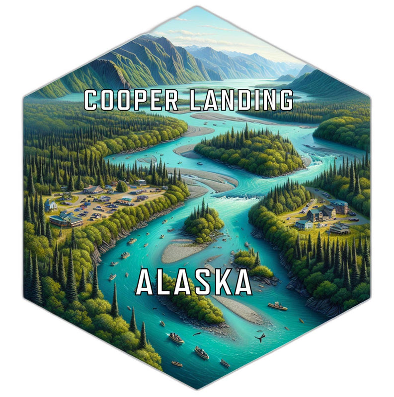 Cooper Landing Alaska Travel Destination Souvenir Vinyl Decal Sticker 4-Inch