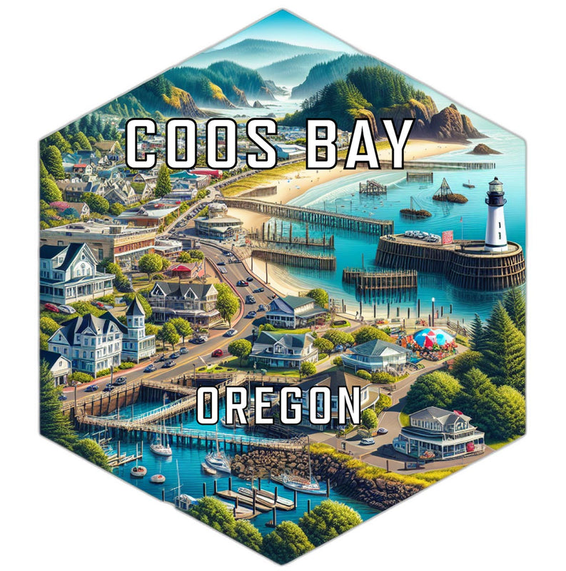 Coos Bay Oregon Travel Destination Souvenir Vinyl Decal Sticker 2-Inch