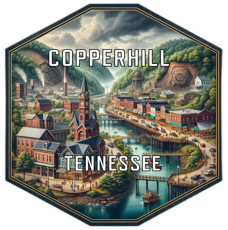Copperhill Tennessee Travel Destination Souvenir Vinyl Decal Sticker 6-Inch