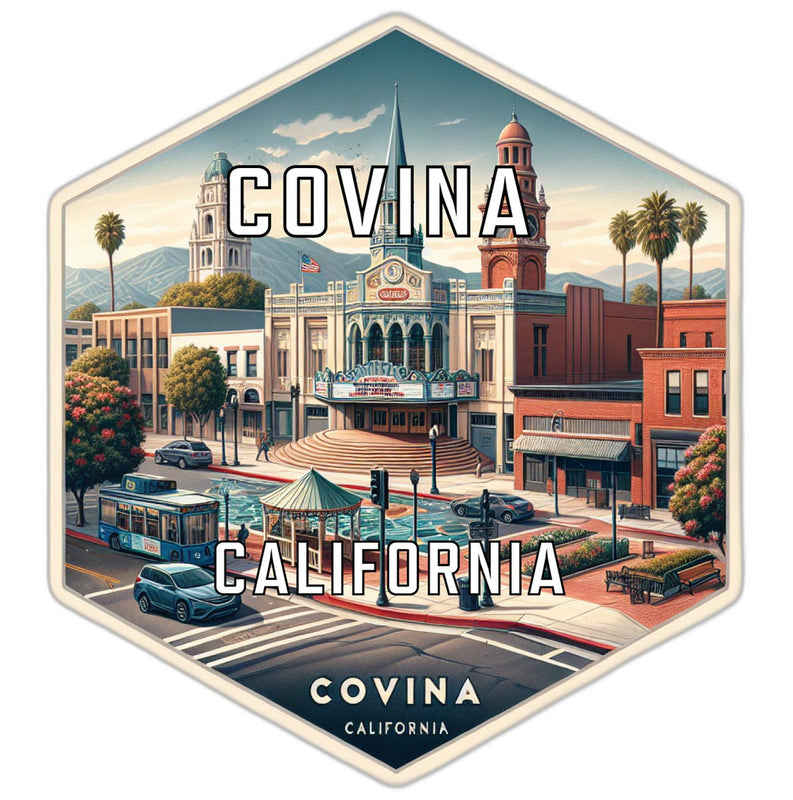 Covina California Travel Destination Souvenir Vinyl Decal Sticker 6-Inch