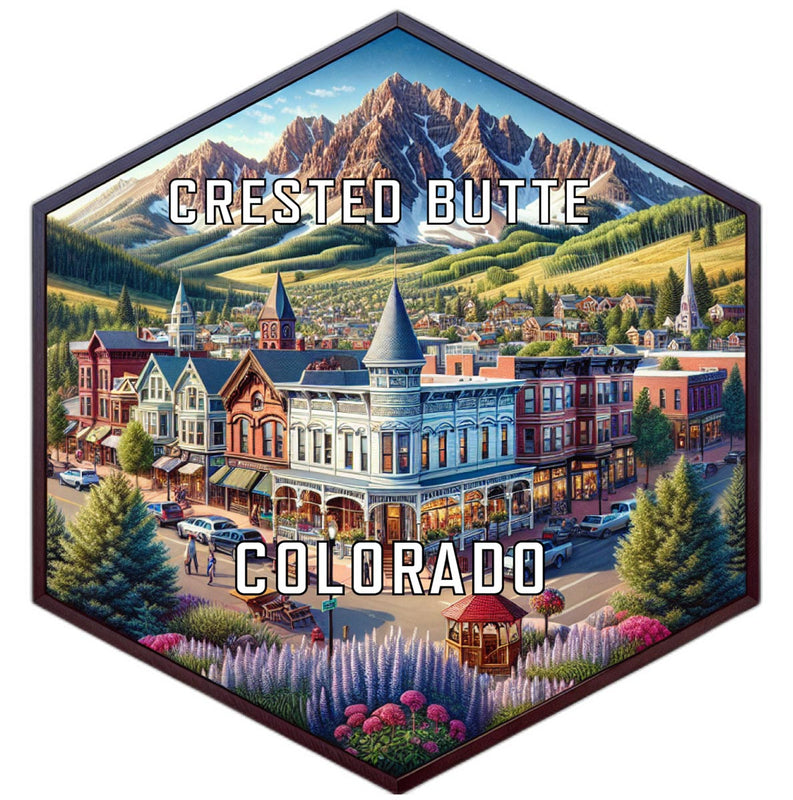 Crested Butte Colorado Travel Destination Souvenir Vinyl Decal Sticker 6-Inch