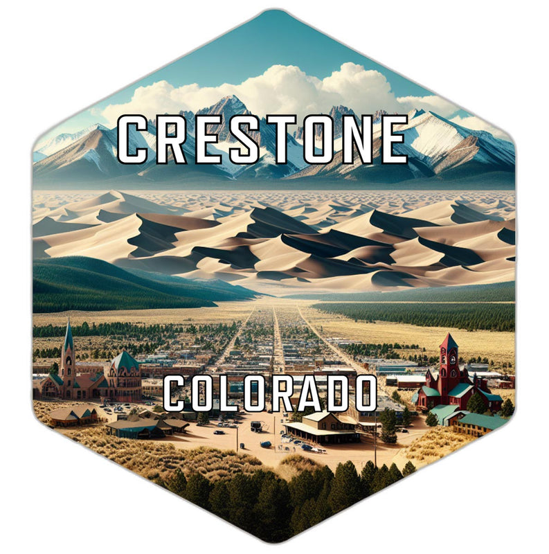 Crestone Colorado Travel Destination Souvenir Vinyl Decal Sticker 6-Inch
