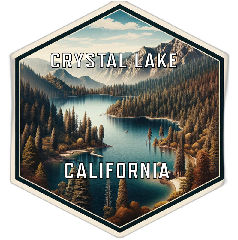 Crystal Lake California Travel Destination Souvenir Vinyl Decal Sticker 2-Inch