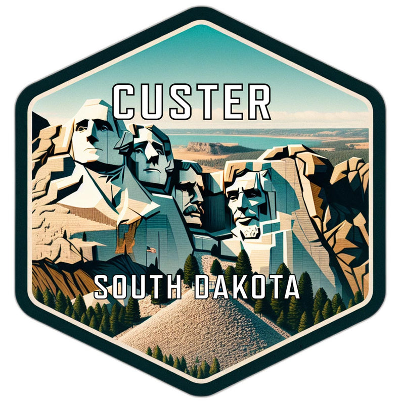 Custer South Dakota Travel Destination Souvenir Vinyl Decal Sticker 2-Inch