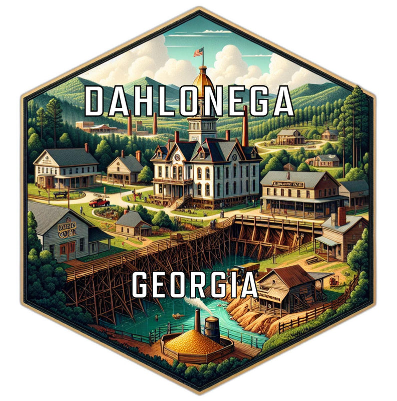 Dahlonega Georgia Travel Destination Souvenir Vinyl Decal Sticker 2-Inch