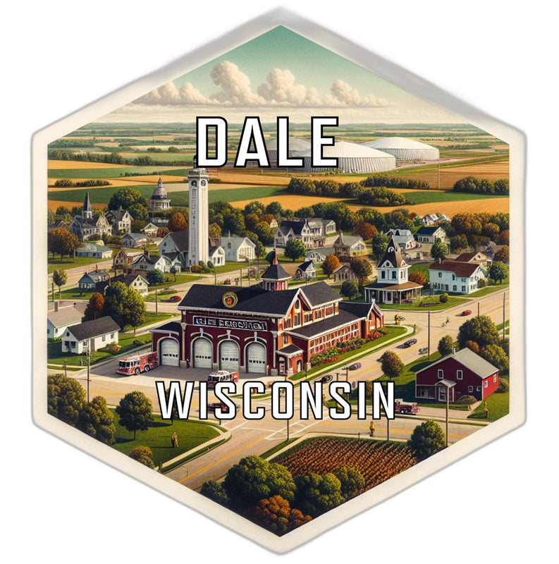 Dale Wisconsin Travel Destination Souvenir Vinyl Decal Sticker 2-Inch