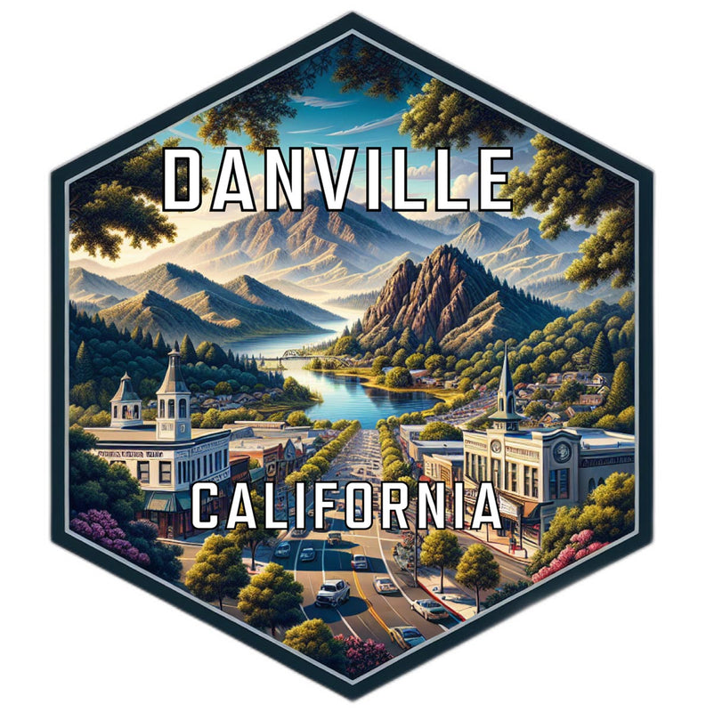Danville California Travel Destination Souvenir Vinyl Decal Sticker 6-Inch