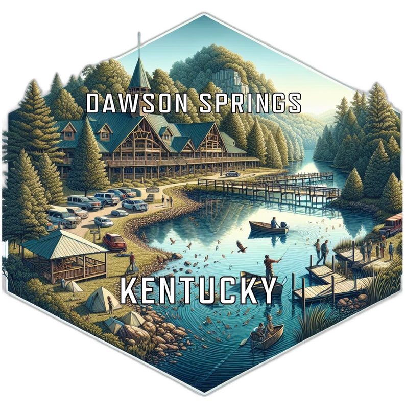 Dawson Springs Kentucky Travel Destination Souvenir Vinyl Decal Sticker 6-Inch