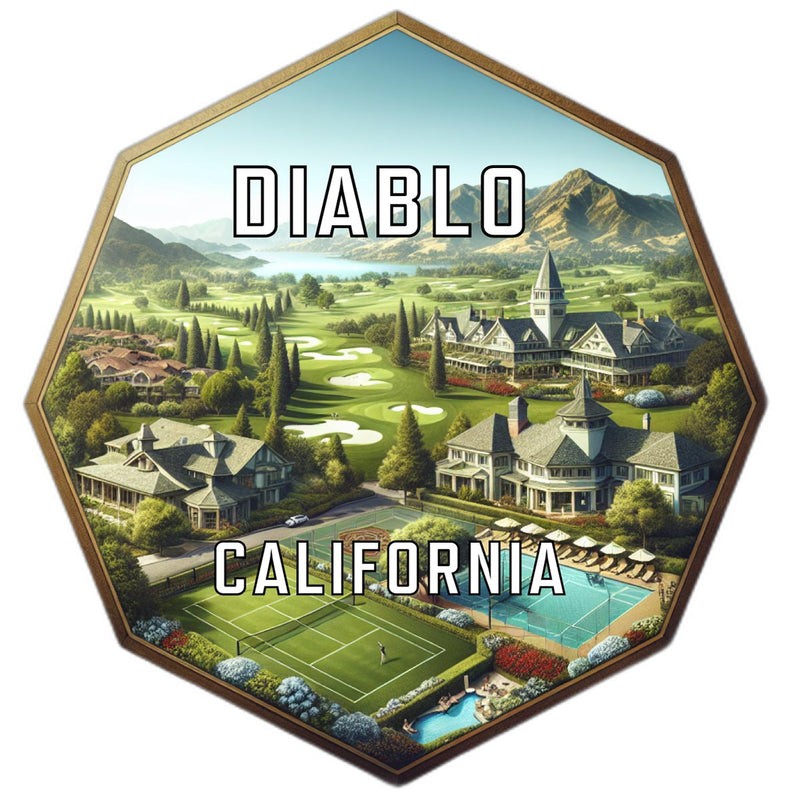 Diablo California Travel Destination Souvenir Vinyl Decal Sticker 6-Inch