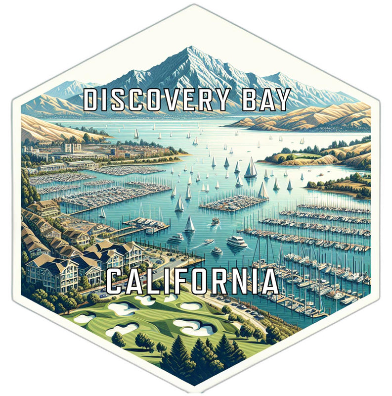 Discovery Bay California Travel Destination Souvenir Vinyl Decal Sticker 2-Inch