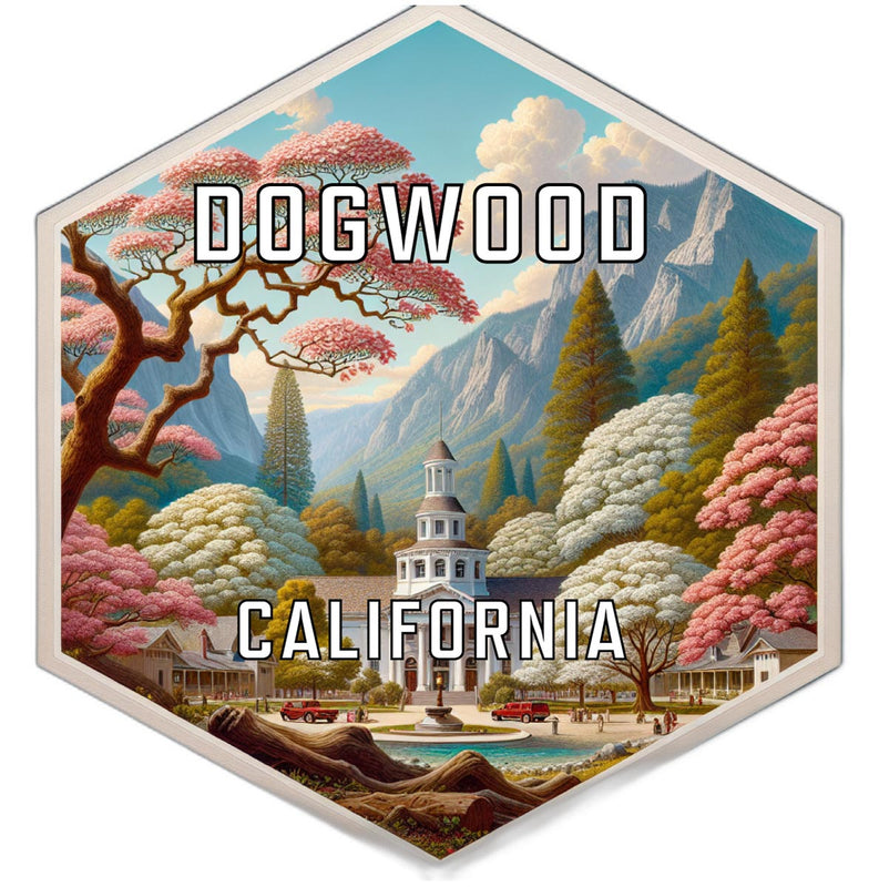 Dogwood California Travel Destination Souvenir Vinyl Decal Sticker 4-Inch