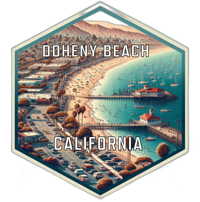 Doheny Beach California Travel Destination Souvenir Vinyl Decal Sticker 2-Inch