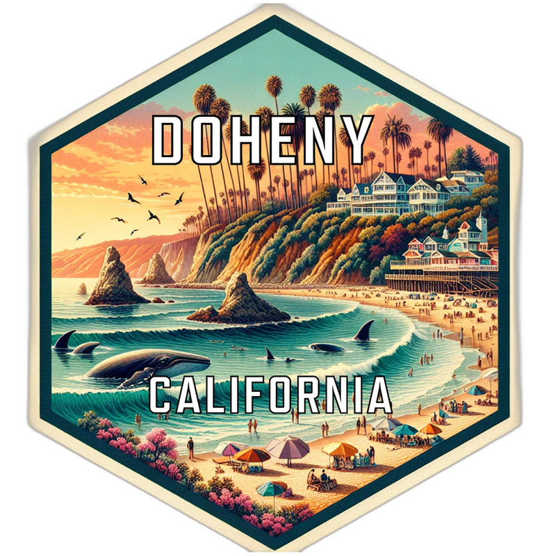 Doheny California Travel Destination Souvenir Vinyl Decal Sticker 2-Inch