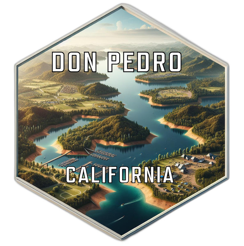 Don Pedro California Travel Destination Souvenir Vinyl Decal Sticker 6-Inch