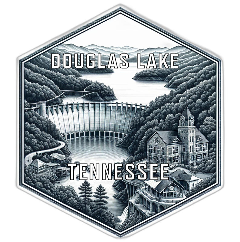 Douglas Lake Tennessee Travel Destination Souvenir Vinyl Decal Sticker 2-Inch