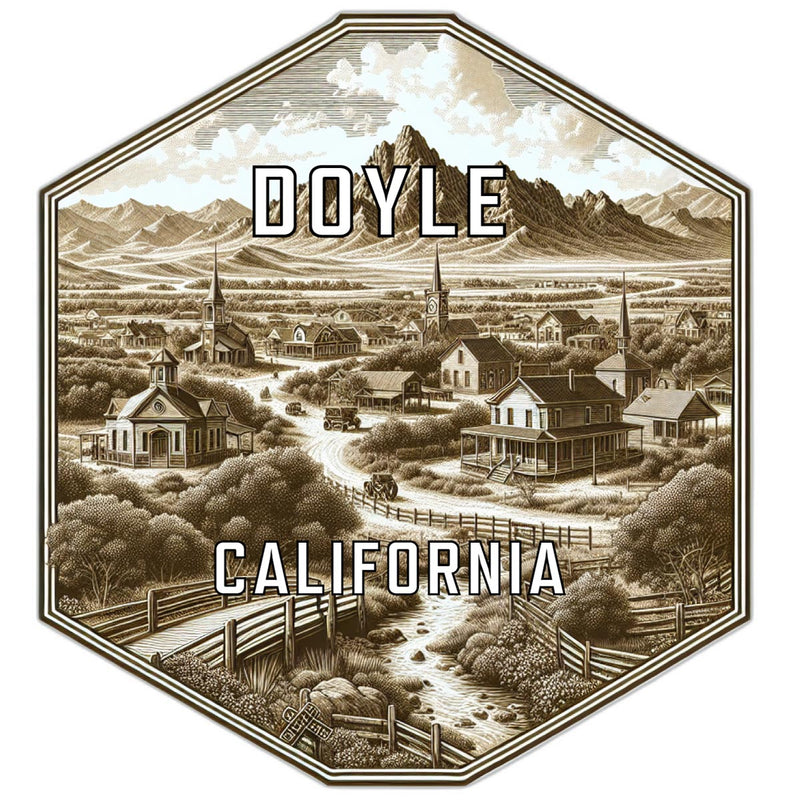 Doyle California Travel Destination Souvenir Vinyl Decal Sticker 2-Inch