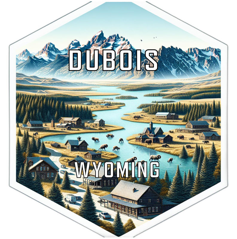 Dubois Wyoming Travel Destination Souvenir Vinyl Decal Sticker 2-Inch