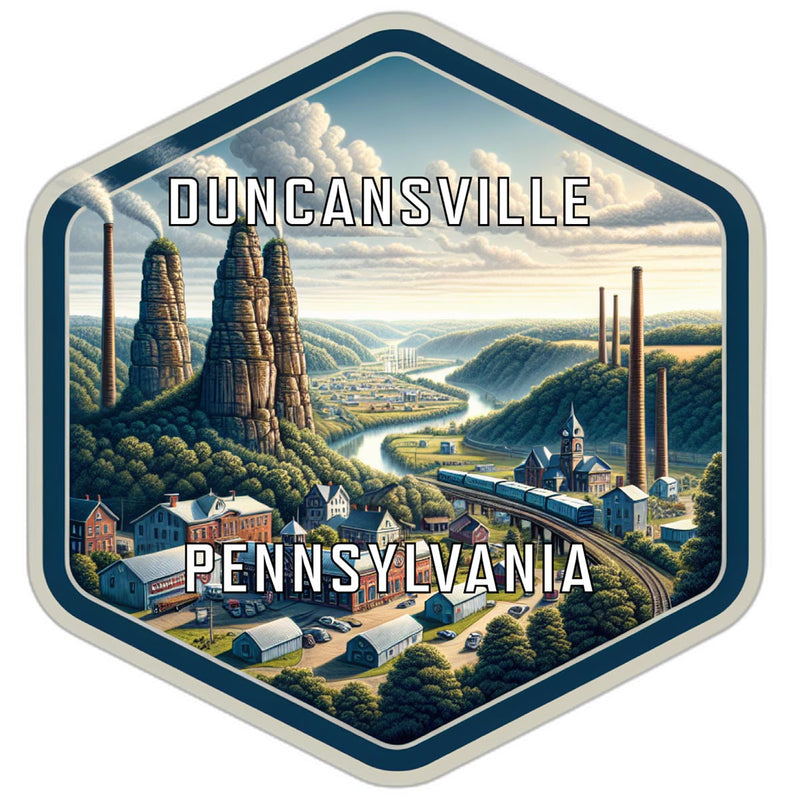 Duncansville Pennsylvania Travel Destination Souvenir Vinyl Decal Sticker 6-Inch