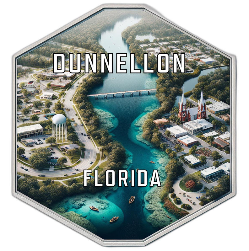 Dunnellon Florida Travel Destination Souvenir Vinyl Decal Sticker 6-Inch