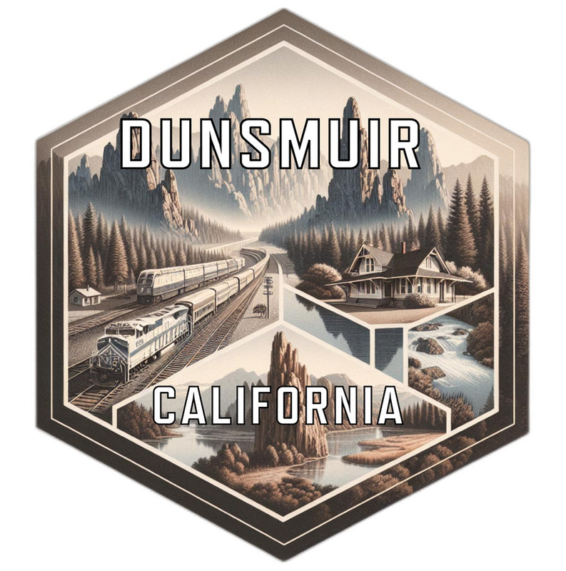 Dunsmuir California Travel Destination Souvenir Vinyl Decal Sticker 2-Inch