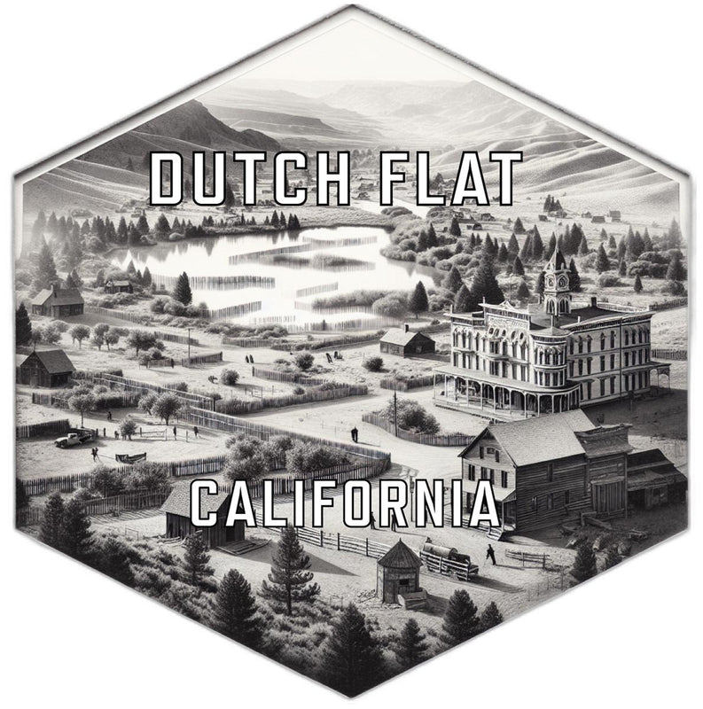 Dutch Flat California Travel Destination Souvenir Vinyl Decal Sticker 2-Inch