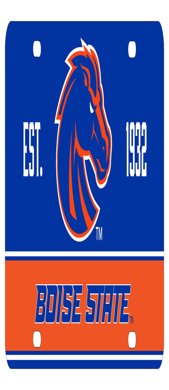 NCAA Boise State Broncos Metal License Plate - Lightweight, Sturdy & Versatile