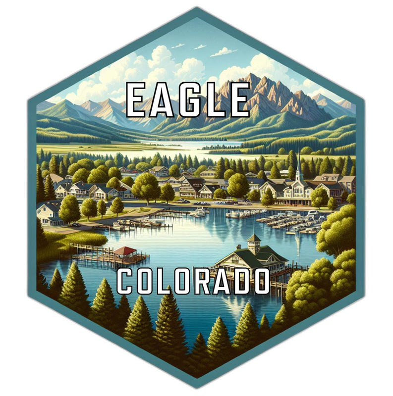 Eagle Colorado Travel Destination Souvenir Vinyl Decal Sticker 4-Inch