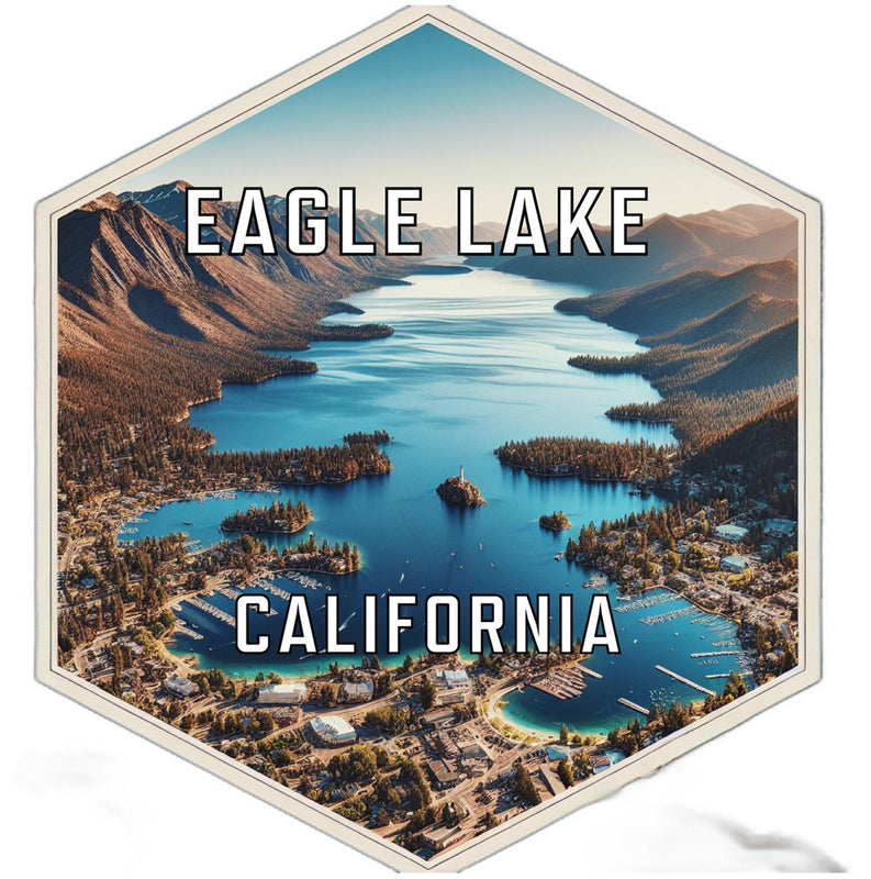 Eagle Lake California Travel Destination Souvenir Vinyl Decal Sticker 6-Inch