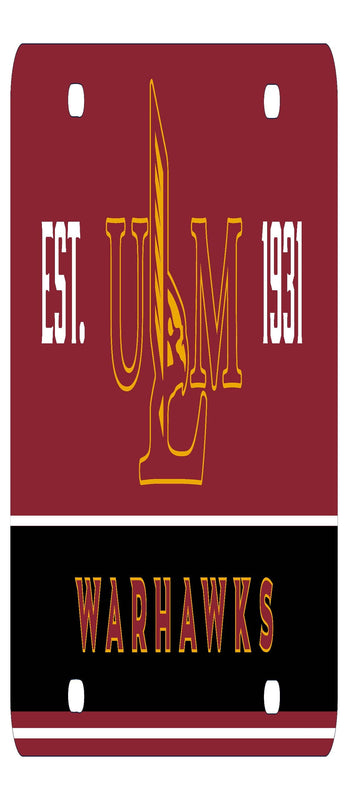 NCAA University of Louisiana Monroe Metal License Plate - Lightweight, Sturdy & Versatile