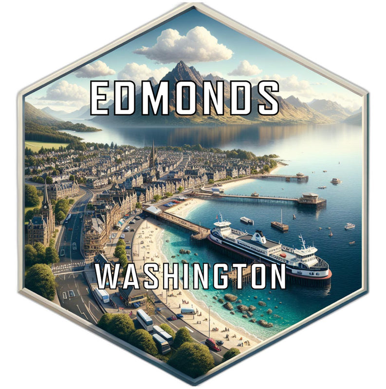 Edmonds Washington Travel Destination Souvenir Vinyl Decal Sticker 4-Inch
