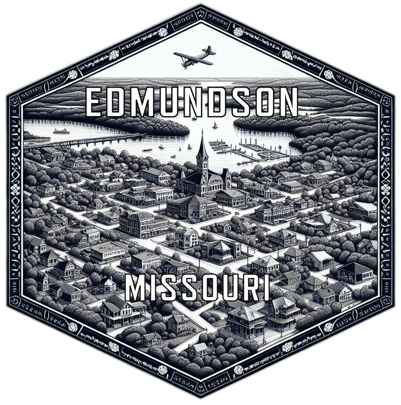 Edmundson Missouri Travel Destination Souvenir Vinyl Decal Sticker 2-Inch
