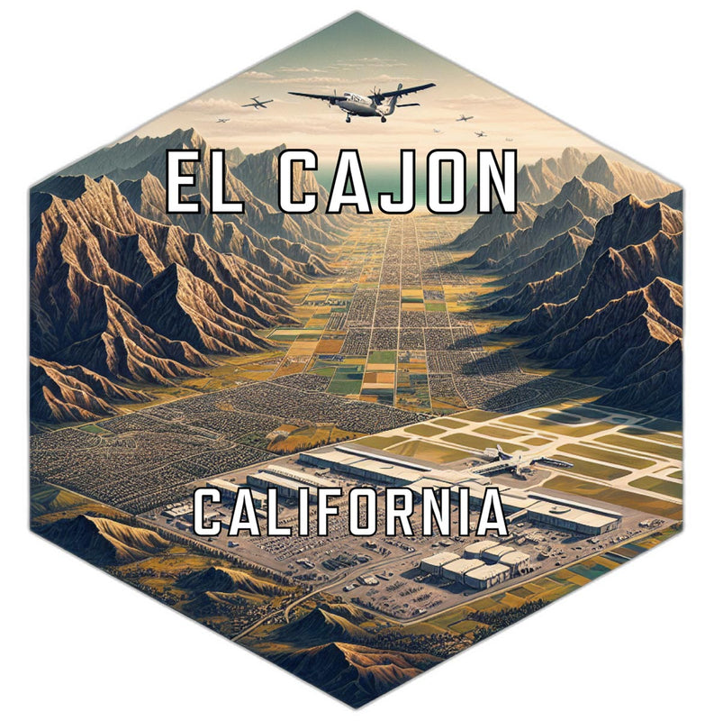 El Cajon California Travel Destination Souvenir Vinyl Decal Sticker 2-Inch