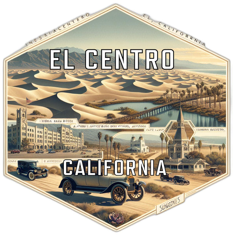 El Centro California Travel Destination Souvenir Vinyl Decal Sticker 4-Inch