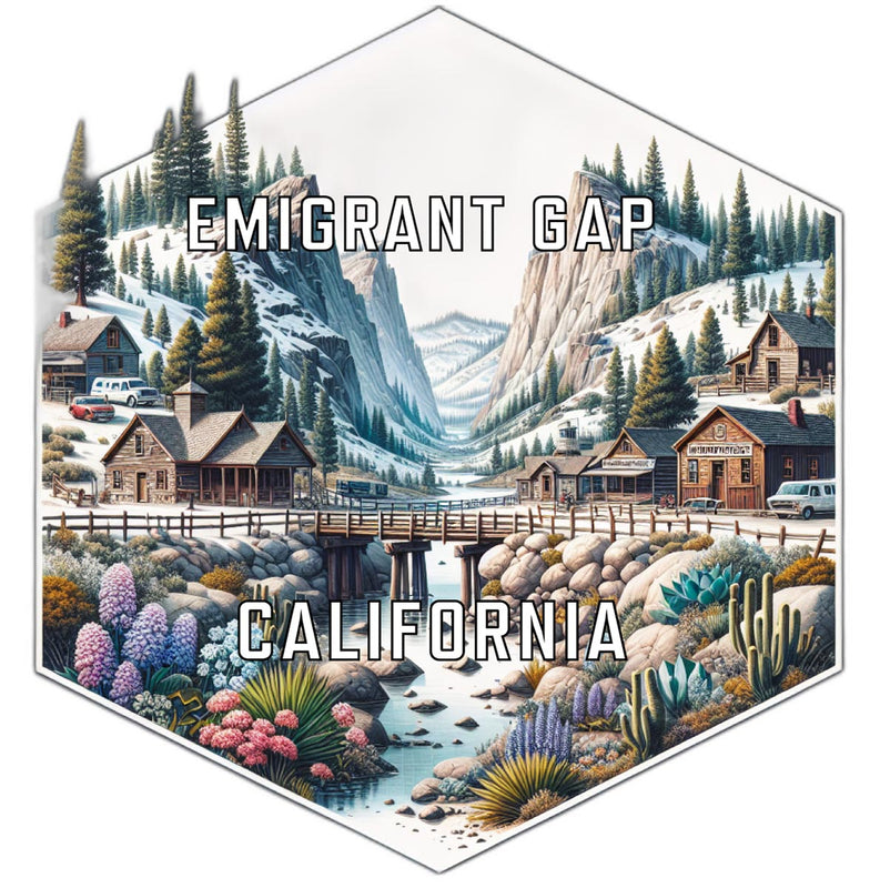 Emigrant Gap California Travel Destination Souvenir Vinyl Decal Sticker 6-Inch