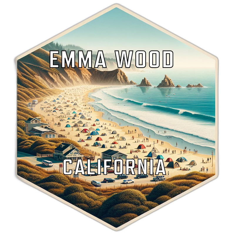 Emma Wood California Travel Destination Souvenir Vinyl Decal Sticker 2-Inch