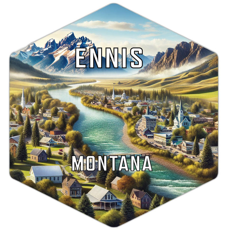 Ennis Montana Travel Destination Souvenir Vinyl Decal Sticker 6-Inch