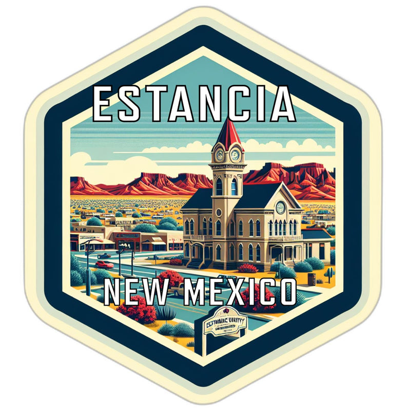 Estancia New Mexico Travel Destination Souvenir Vinyl Decal Sticker 2-Inch