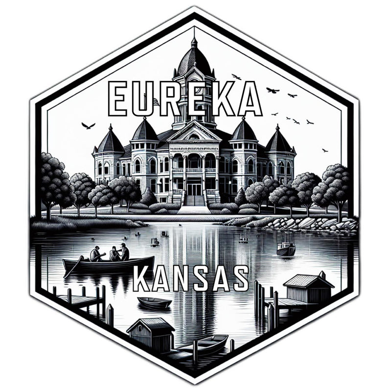 Eureka Kansas Travel Destination Souvenir Vinyl Decal Sticker 2-Inch