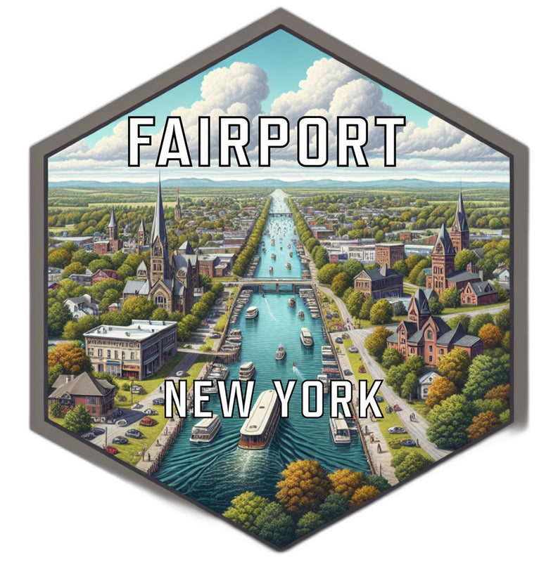 Fairport New York Travel Destination Souvenir Vinyl Decal Sticker 6-Inch