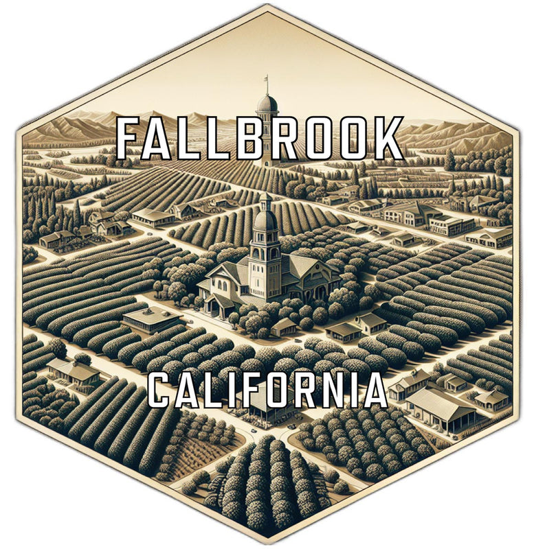 Fallbrook California Travel Destination Souvenir Vinyl Decal Sticker 2-Inch