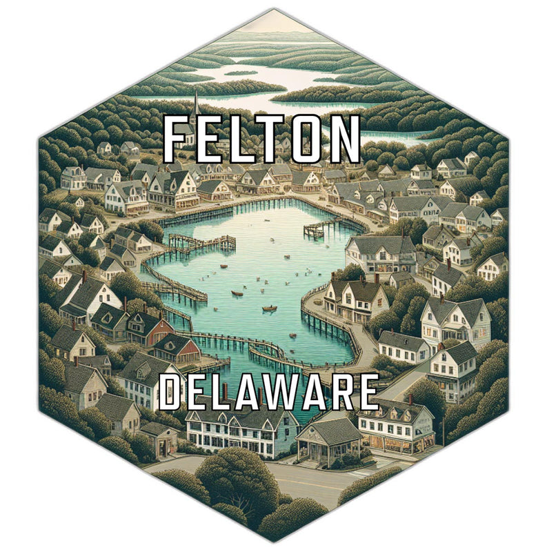 Felton Delaware Travel Destination Souvenir Vinyl Decal Sticker 6-Inch