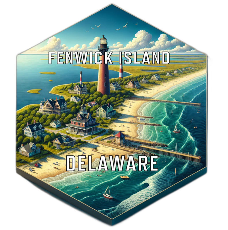 Fenwick Island Delaware Travel Destination Souvenir Vinyl Decal Sticker 2-Inch