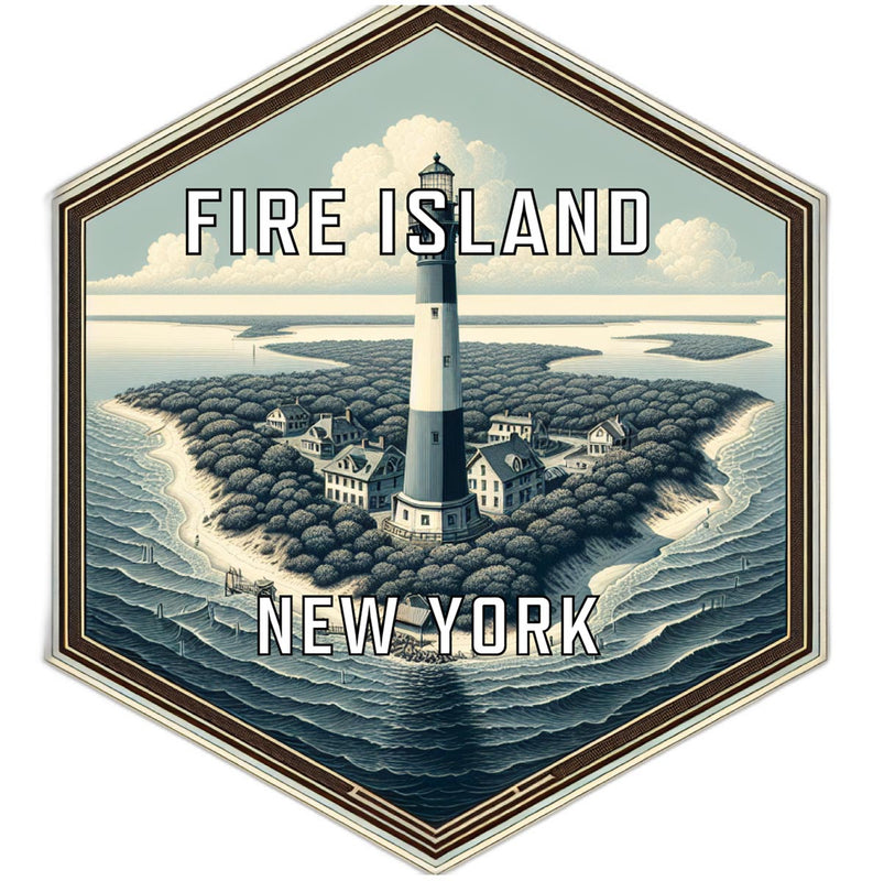 Fire Island New York Travel Destination Souvenir Vinyl Decal Sticker 2-Inch