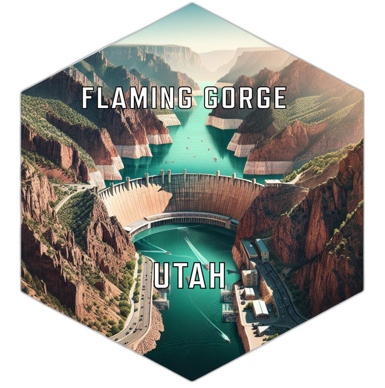 Flaming Gorge Utah Travel Destination Souvenir Vinyl Decal Sticker 6-Inch