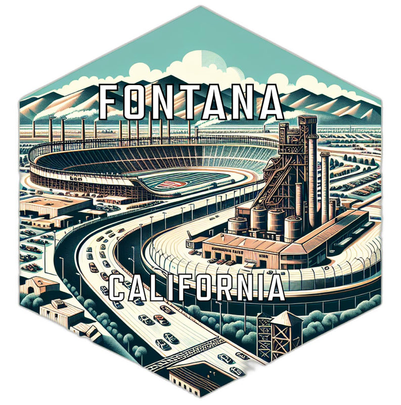 Fontana California Travel Destination Souvenir Vinyl Decal Sticker 6-Inch