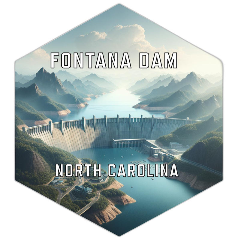 Fontana Dam North Carolina Travel Destination Souvenir Vinyl Decal Sticker 6-Inch