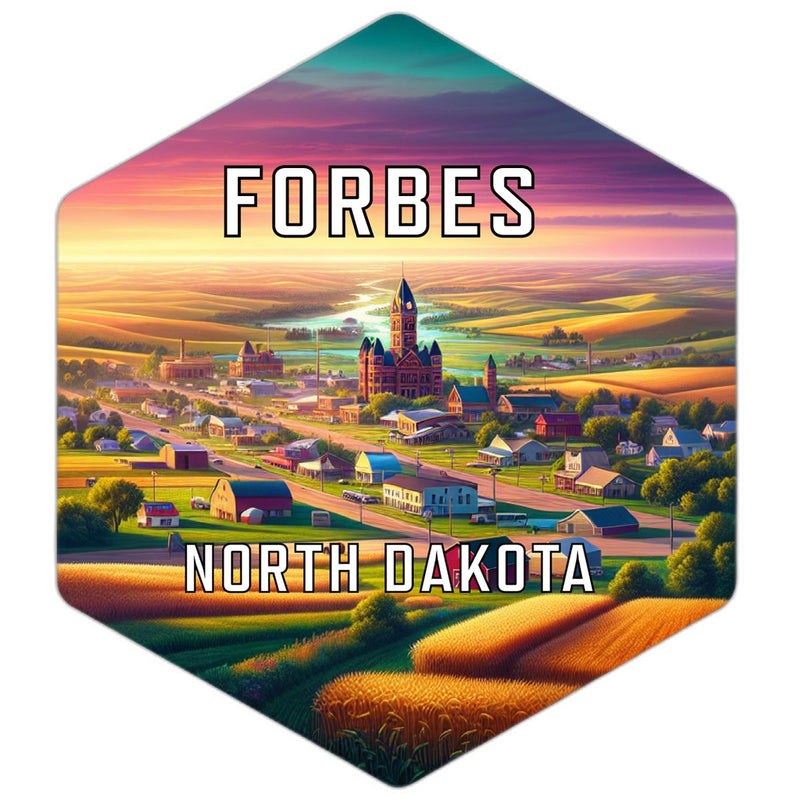 Forbes North Dakota Travel Destination Souvenir Vinyl Decal Sticker 2-Inch