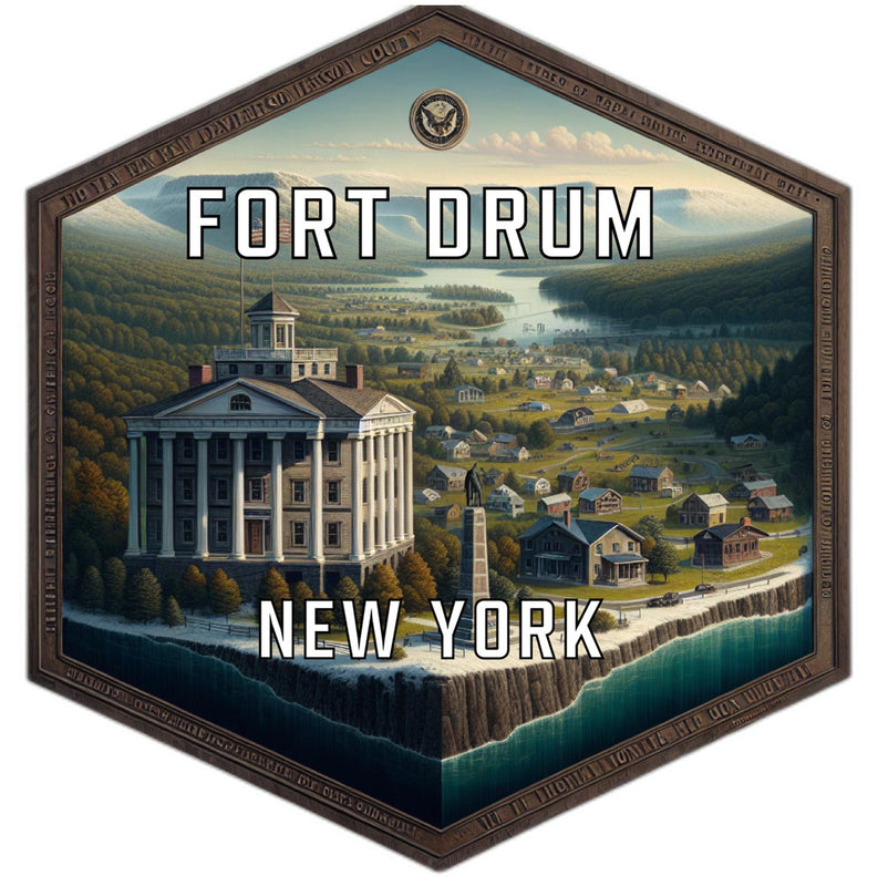 Fort Drum New York Travel Destination Souvenir Vinyl Decal Sticker 6-Inch